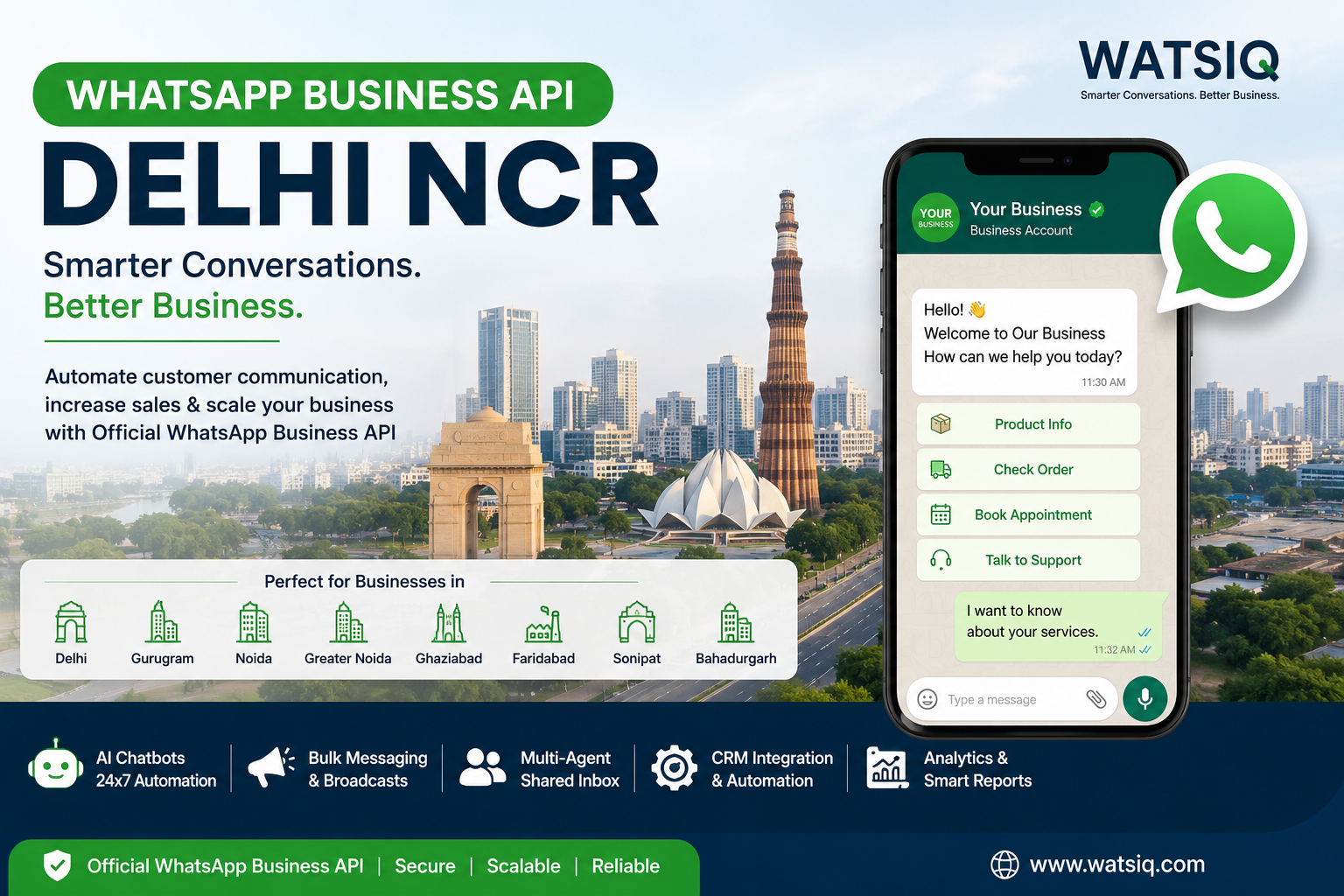WhatsApp Business API for Delhi NCR Businesses: The Complete Guide to Automating Customer Communication, Growing Sales & Scaling Your Business